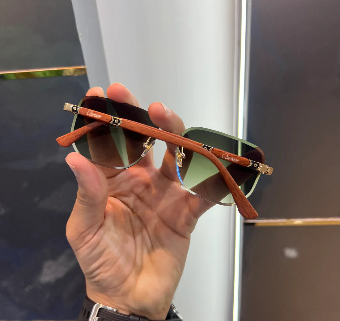 Green Brown Luxury Shade Premium Sunglasses