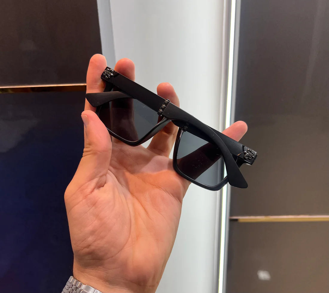 Hearts Mat Black Luxury Shade Sunglasses
