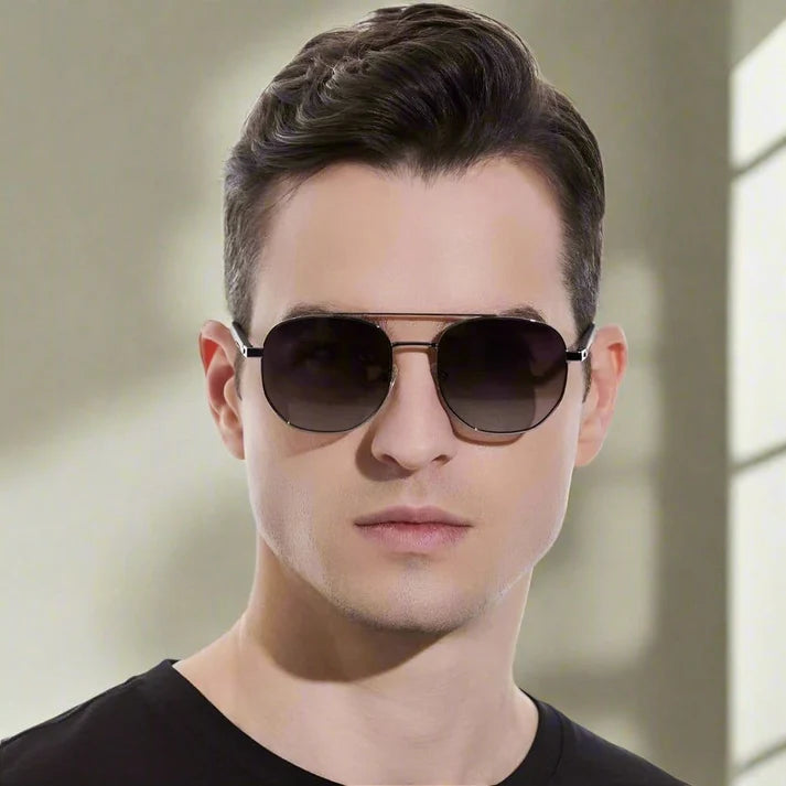 Matt Black Polarized Sunglasses for Men