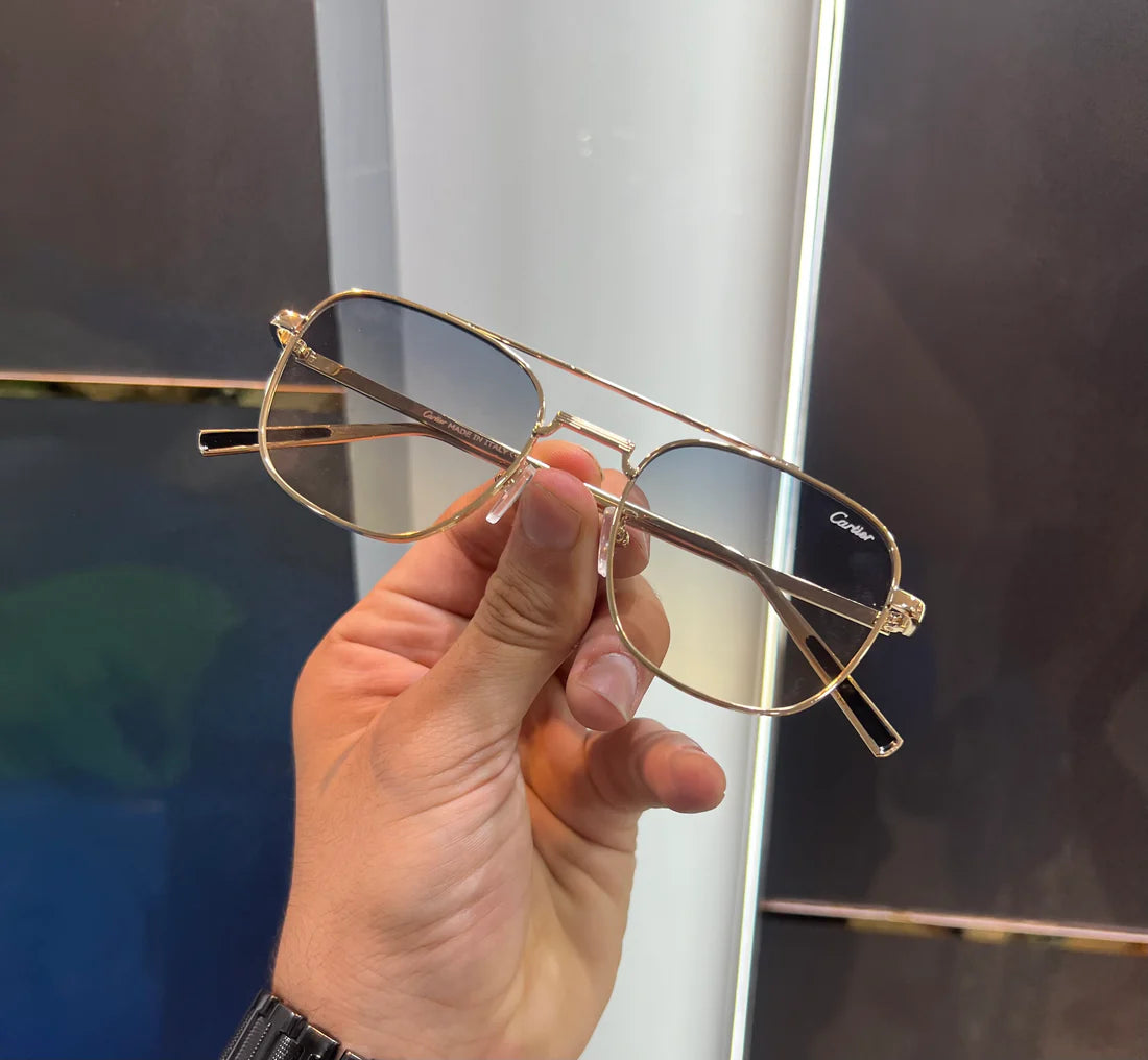 Gold Dual Metal Luxury Shade Glasses