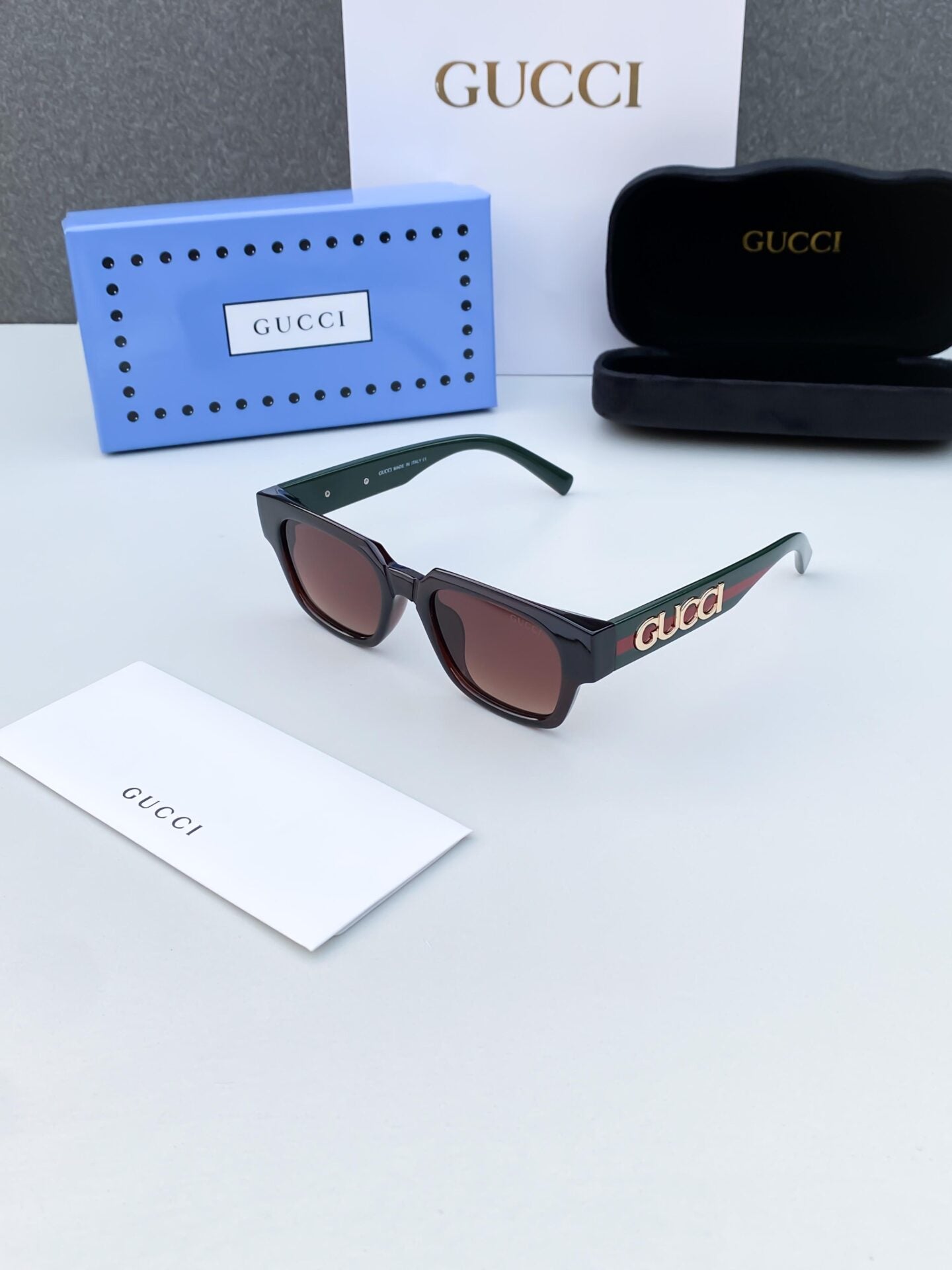 Sunglasses with Web Stripe Detail