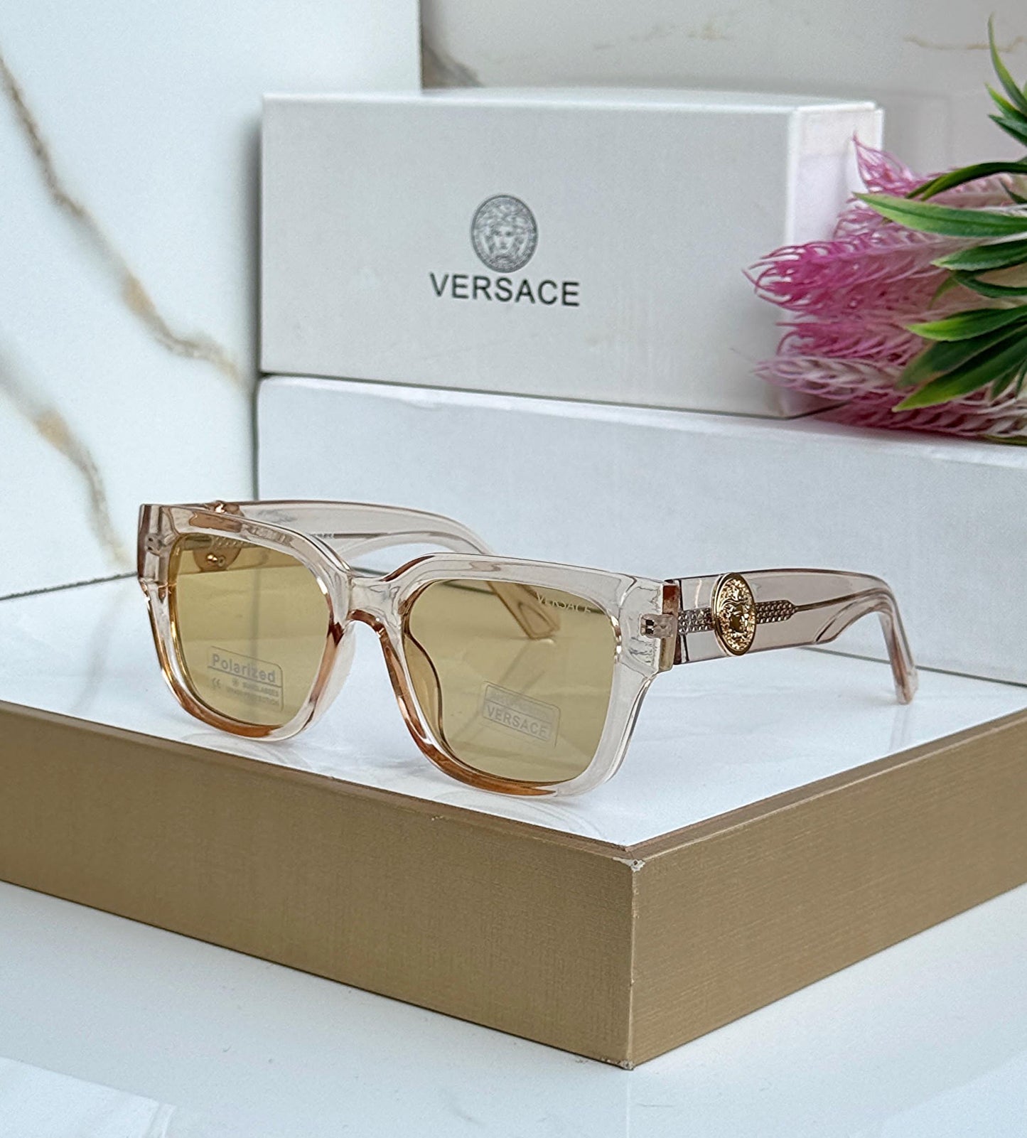 Transparent Square Sunglasses