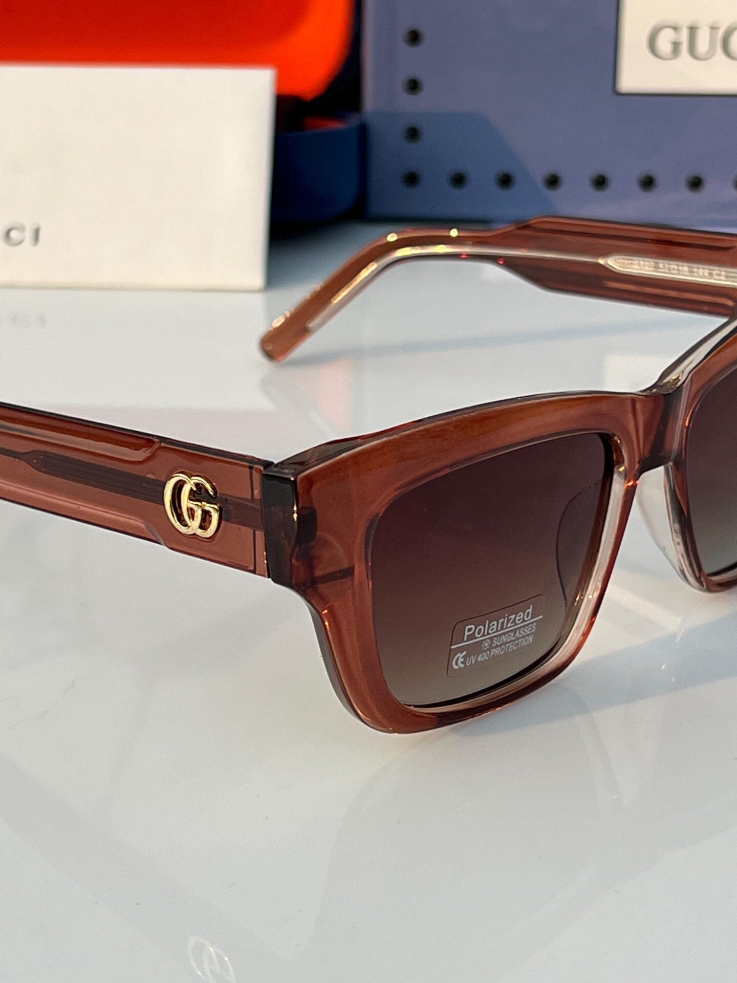 Brown Square Sunglasses for Women
