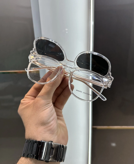 Marc Jacobs Ice Glasses With Shade Attachment 8195