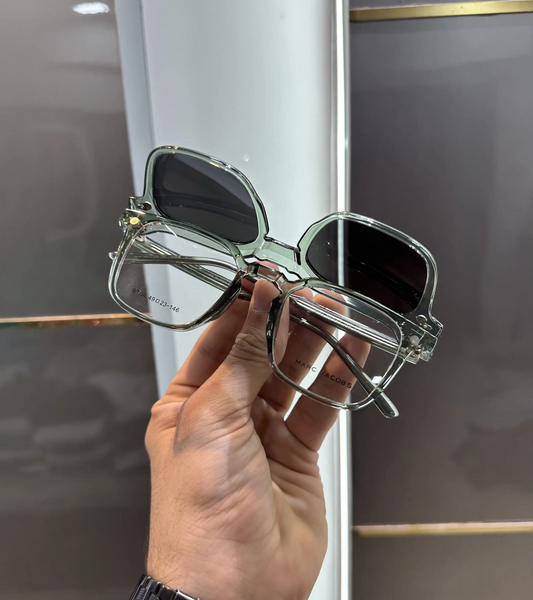 Marc Jacobs Aqua Glasses With Shade Attachment 8191