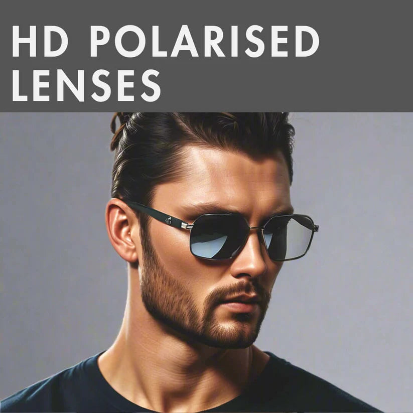 Rectangular Aviator Style  Sunglasses for Men